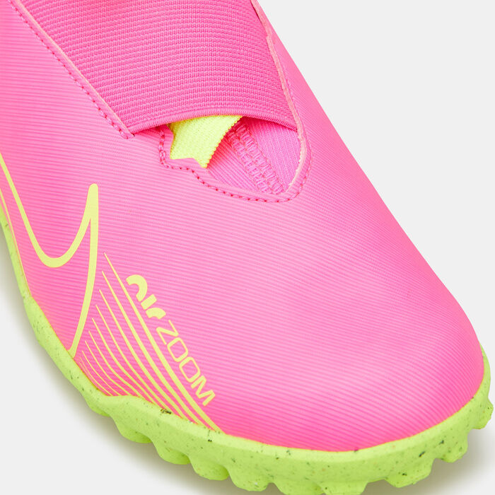 Nike Kids' Mercurial Superfly 9 Academy Turf Ground Football Shoes Pink image number 4