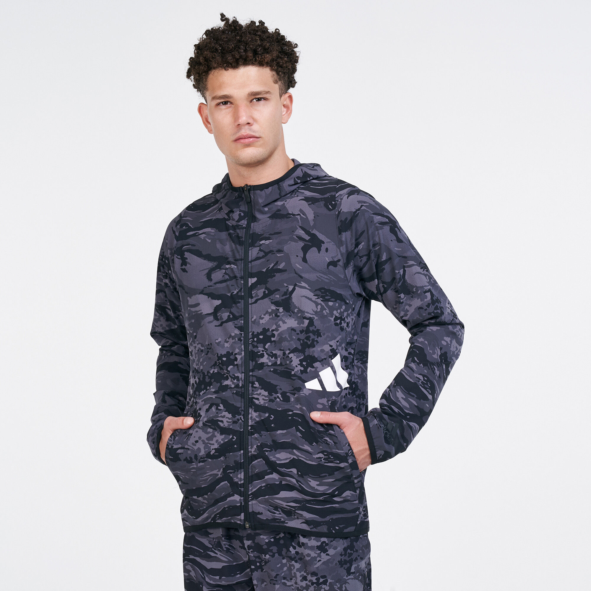 Buy adidas Men s FreeLift Camouflage Training Hoodie Multi in Qatar SSS
