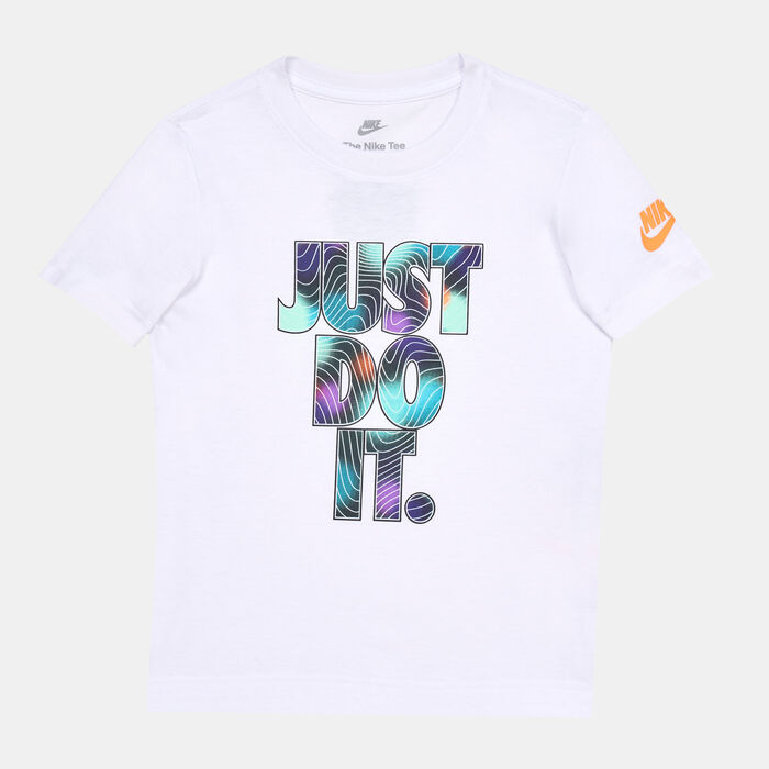 Nike Kids' Just Do It Illuminate T-Shirt White Nike Kids' Just Do It Illuminate T-Shirt White image number 0