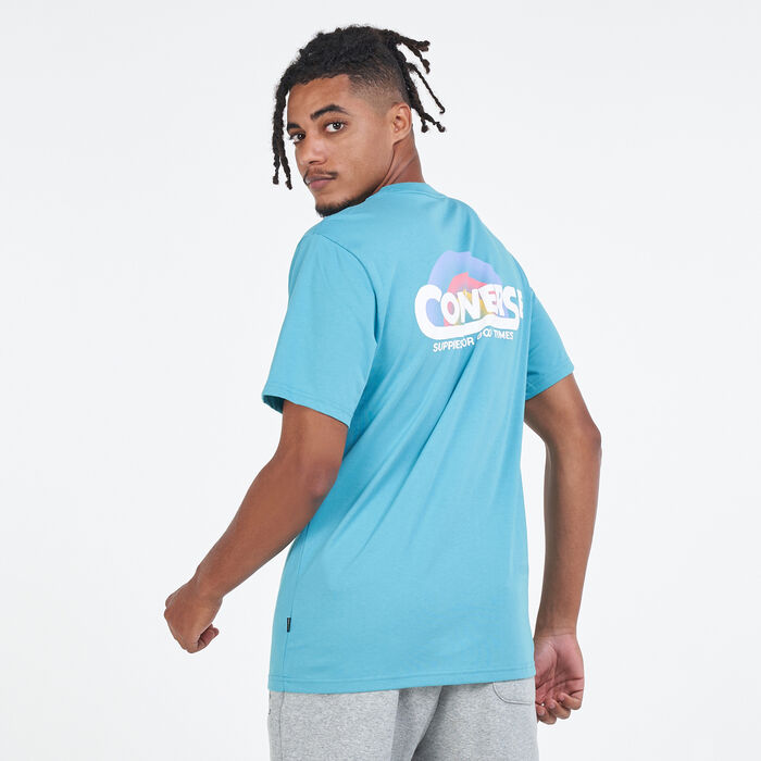 Converse Men's Classic Script T-Shirt Green Converse Men's Classic Script T-Shirt Green image number 0