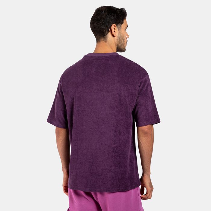 New Era Men's NBA Los Angeles Lakers Lifestyle Velour T-Shirt Purple New Era Men's NBA Los Angeles Lakers Lifestyle Velour T-Shirt Purple image number 1