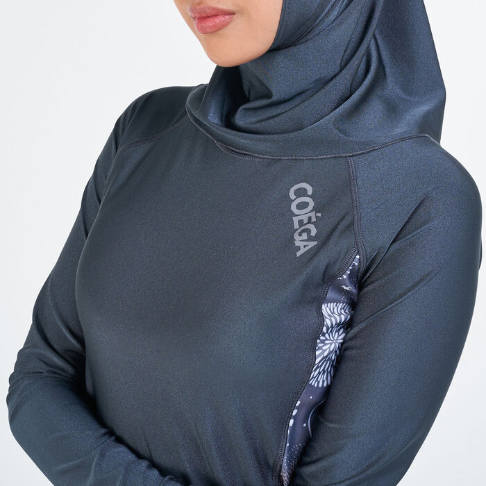 COEGA Women's 3 Piece Islamic Swimsuit Grey COEGA Women's 3 Piece Islamic Swimsuit Grey image number 3