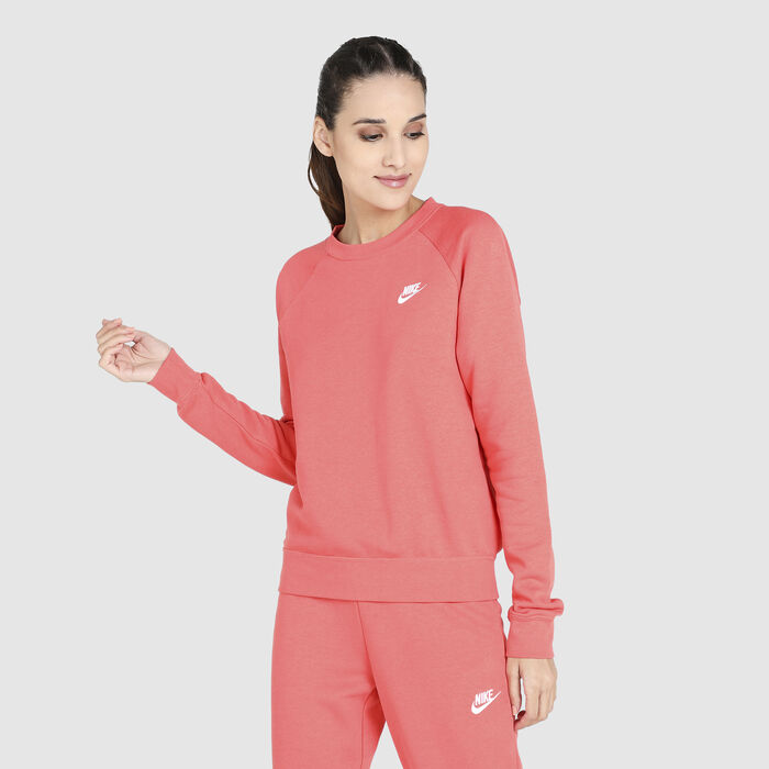 Nike Women's Sportswear Essential Fleece T-Shirt Orange Nike Women's Sportswear Essential Fleece T-Shirt Orange image number 0
