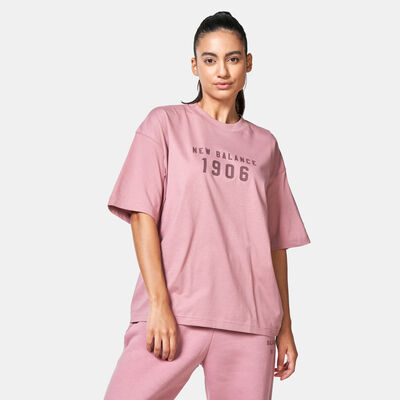 New Balance Women's Iconic Collegiate T-Shirt Red