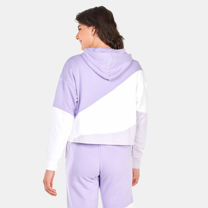 PUMA Women's POWER Cat Pullover Hoodie Purple image number 1
