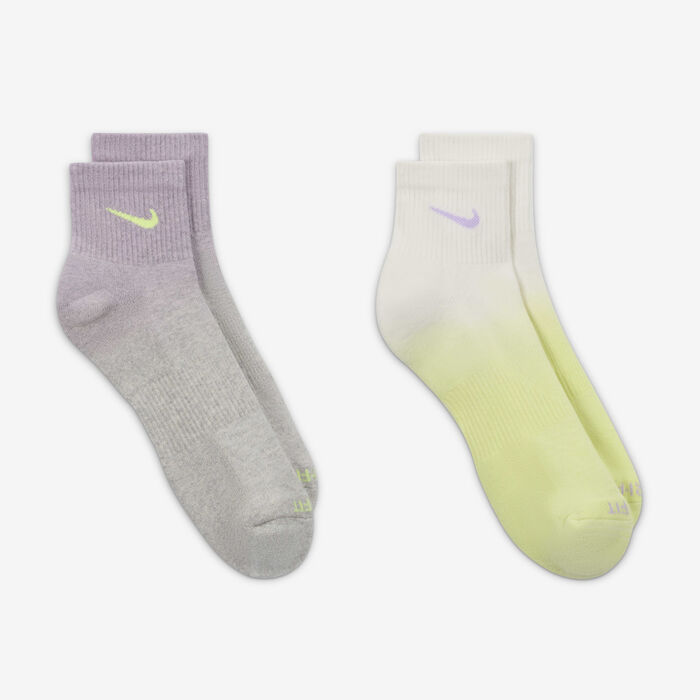 Nike Everyday Plus Cushioned Ankle Socks (2 Pairs) Grey Nike Everyday Plus Cushioned Ankle Socks (2 Pairs) Grey image number 2