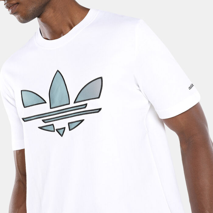 adidas Men's Adicolor Shattered Trefoil T-Shirt White adidas Men's Adicolor Shattered Trefoil T-Shirt White image number 3