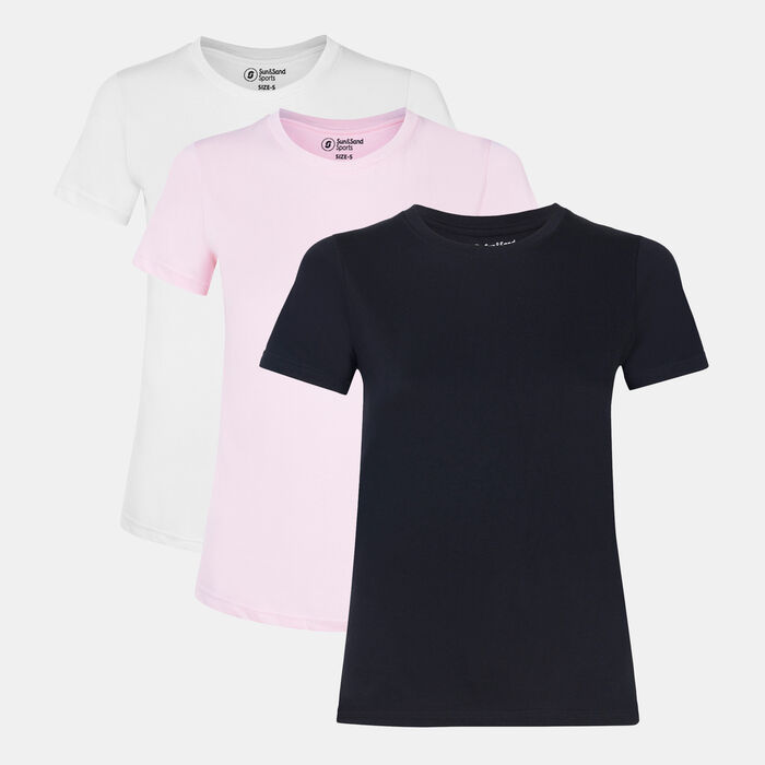 Sun and Sand Sports Women's T-Shirt (3 Pack) Multi Sun and Sand Sports Women's T-Shirt (3 Pack) Multi image number 0