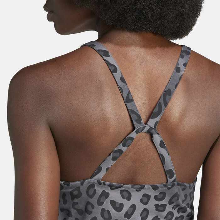 adidas Originals Women's Leopard Luxe Maxi Dress Black adidas Originals Women's Leopard Luxe Maxi Dress Black image number 3