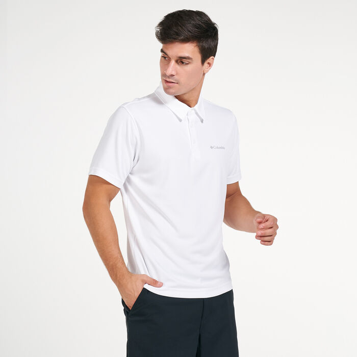 Columbia Men's Mist Trail™ Polo T-Shirt White Columbia Men's Mist Trail™ Polo T-Shirt White image number 0