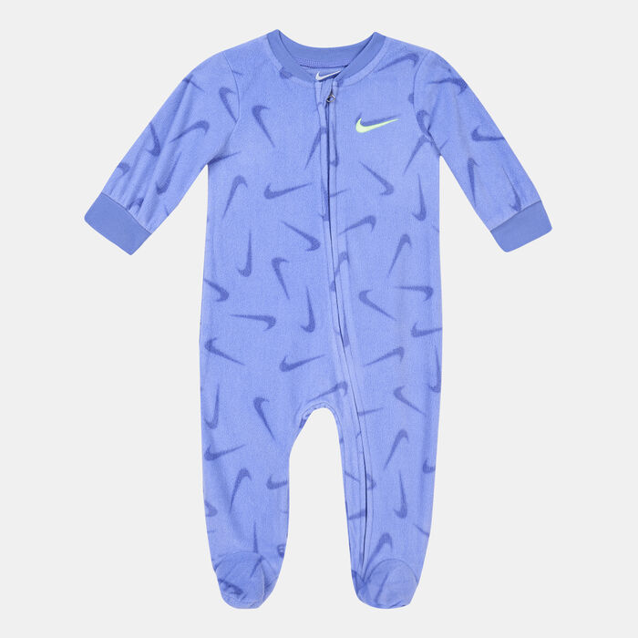 Nike Kids' Microfleece Footed Coverall (Baby and Toddler) Purple Nike Kids' Microfleece Footed Coverall (Baby and Toddler) Purple image number 0