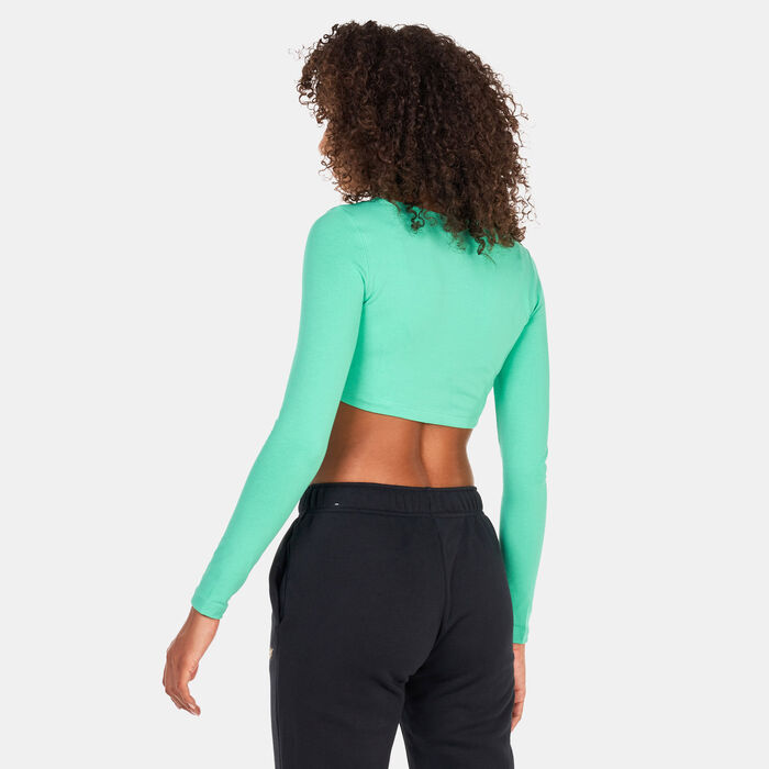 Nike Women's Sportswear Crop Top Green Nike Women's Sportswear Crop Top Green image number 1