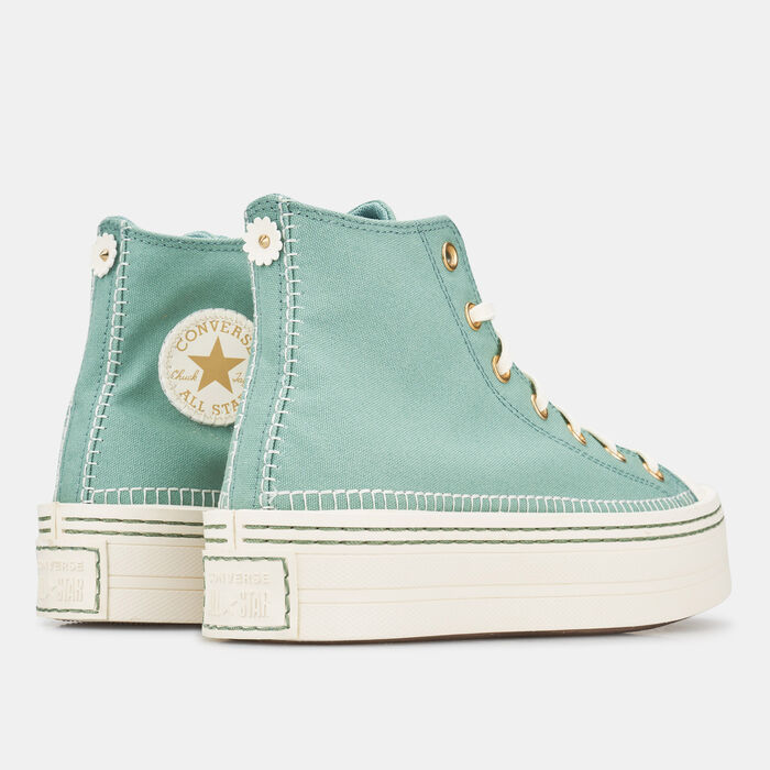 Converse Women's Chuck Taylor All Star Modern Lift Shoes Green Converse Women's Chuck Taylor All Star Modern Lift Shoes Green image number 3