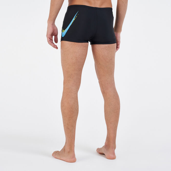 Nike Swim Men's Swim Liquify Swoosh Square Leg Swimming Shorts Blue Nike Swim Men's Swim Liquify Swoosh Square Leg Swimming Shorts Blue image number 1