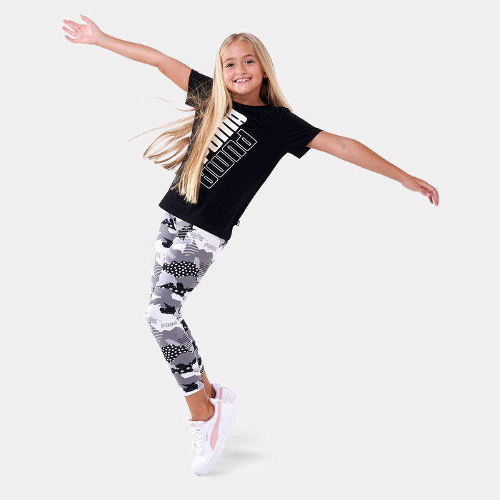 PUMA Kids' Alpha Allover Print Leggings Multi PUMA Kids' Alpha Allover Print Leggings Multi image number 2
