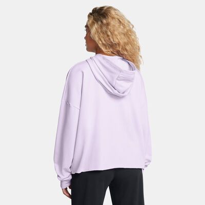 Under Armour Women's Rival Logo Hoodie Purple