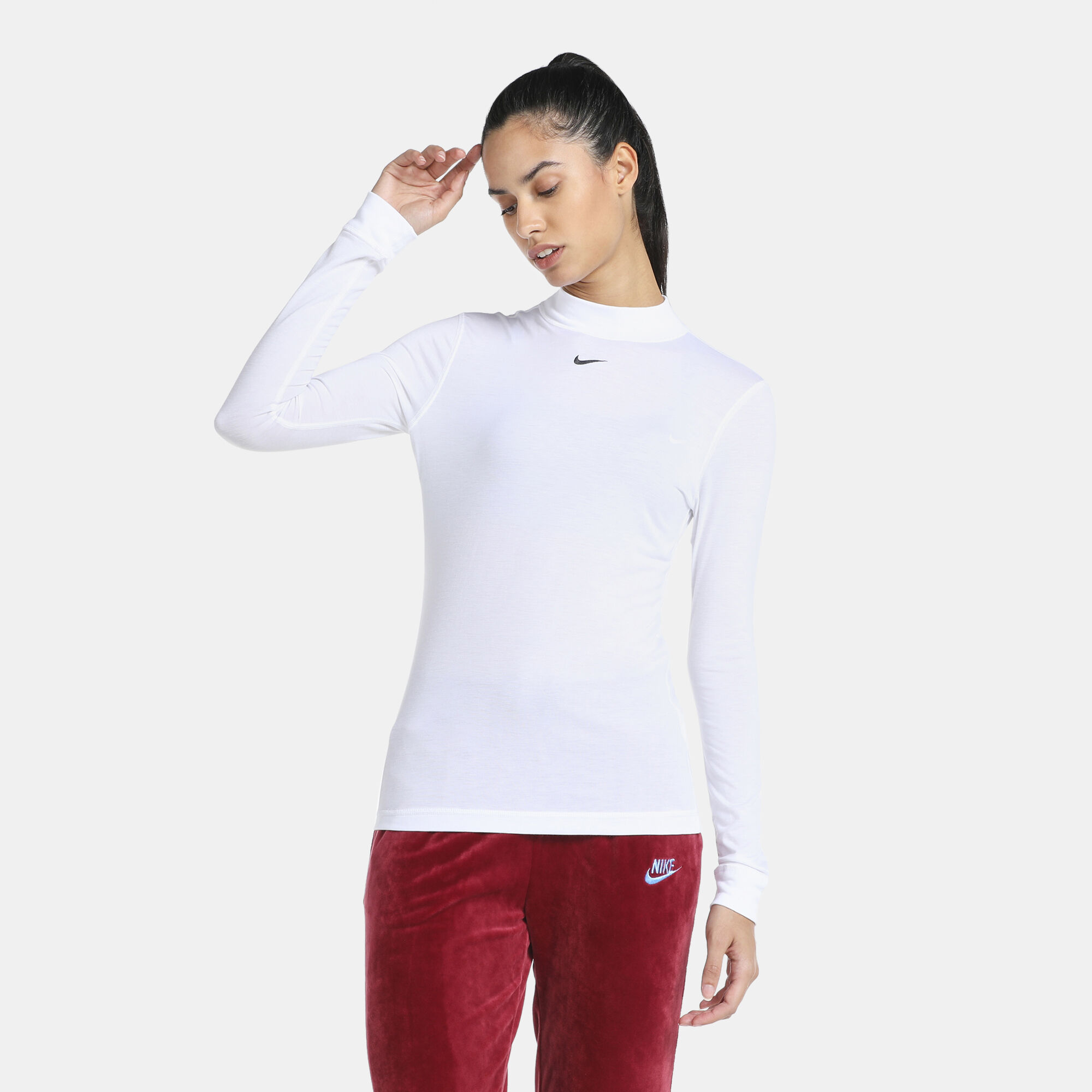 Nike high neck t shirt outlet