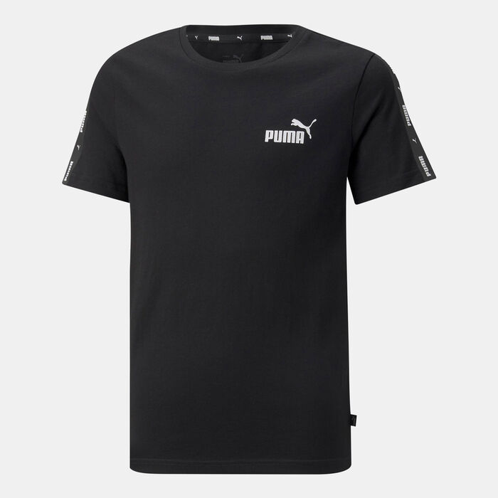 PUMA Kids' Essentials+ Tape T-Shirt Black PUMA Kids' Essentials+ Tape T-Shirt Black image number 0
