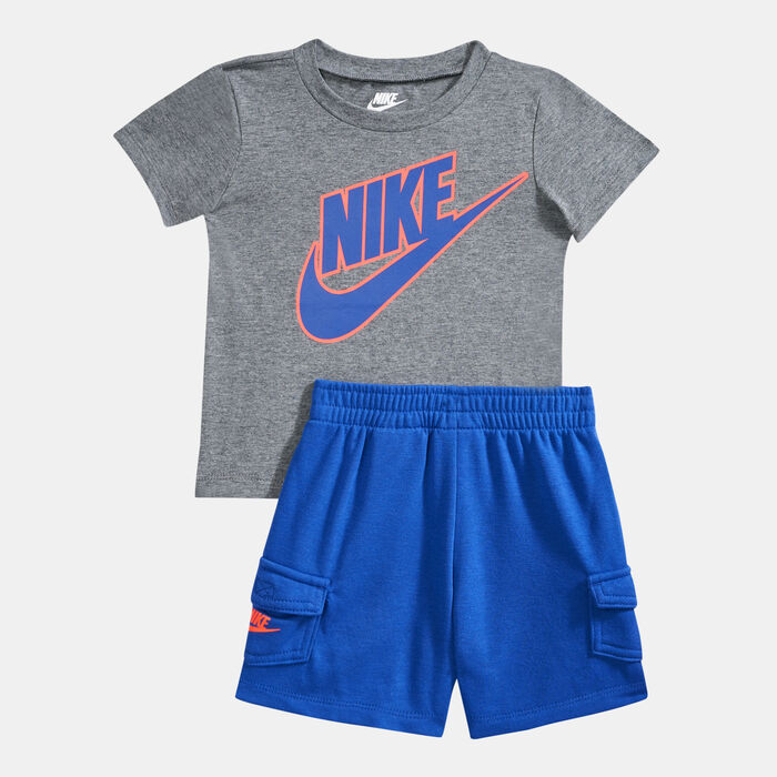 Nike Kids' Futura T-Shirt and Cargo Shorts Set (Baby and Toddler) Blue Nike Kids' Futura T-Shirt and Cargo Shorts Set (Baby and Toddler) Blue image number 0