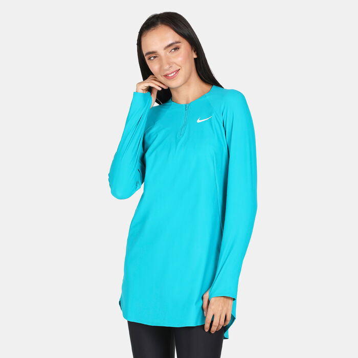 Nike Swim Women's Victory Full-Coverage Solid Swimming Tunic yellow Nike Swim Women's Victory Full-Coverage Solid Swimming Tunic yellow image number 0