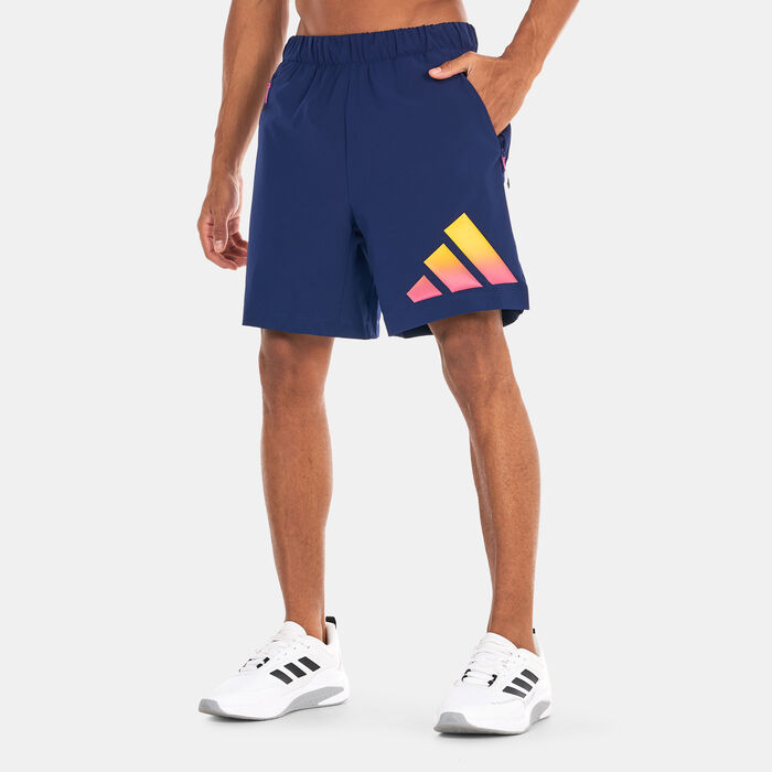 adidas Men's Train Icons 3-Stripes Training T-Shirt Blue adidas Men's Train Icons 3-Stripes Training T-Shirt Blue image number 0