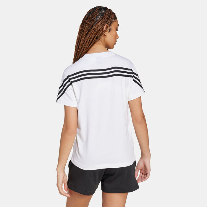 adidas Women's Future Icons 3-Stripes T-Shirt White adidas Women's Future Icons 3-Stripes T-Shirt White image number 1