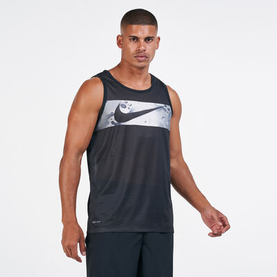 Nike Men's Legend Camo Swoosh Tank Top Black