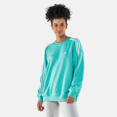 adidas Originals Women's Oversized Sweatshirt Green adidas Originals Women's Oversized Sweatshirt Green