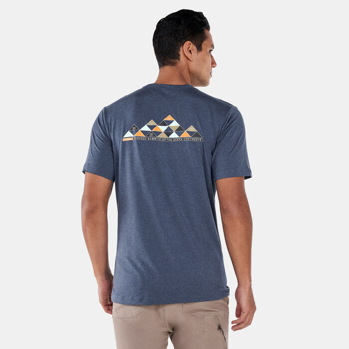 Columbia Men's Tech Trail™ Graphic T-Shirt Blue Columbia Men's Tech Trail™ Graphic T-Shirt Blue image number 1