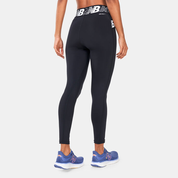 New Balance Women's Relentless Crossover Leggings Black New Balance Women's Relentless Crossover Leggings Black image number 1