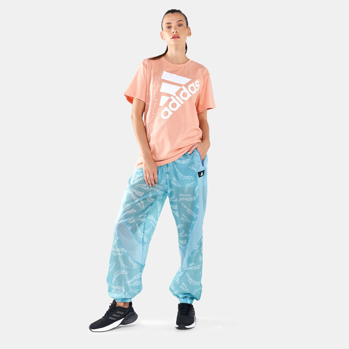 adidas Women's Brand Love Boyfriend T-Shirt Beige adidas Women's Brand Love Boyfriend T-Shirt Beige image number 2