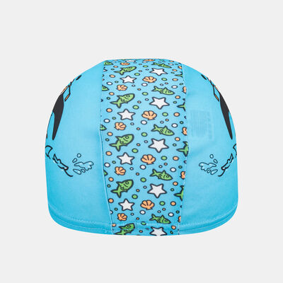 Speedo Kids' Learn to Swim Printed Swimming Cap Blue
