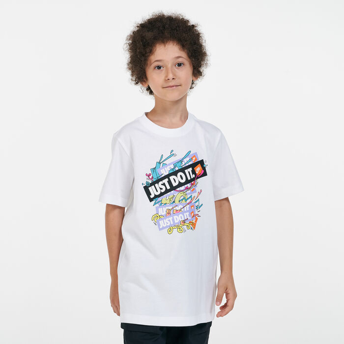 Nike Kids' Sportswear Repeat T-Shirt White Nike Kids' Sportswear Repeat T-Shirt White image number 0