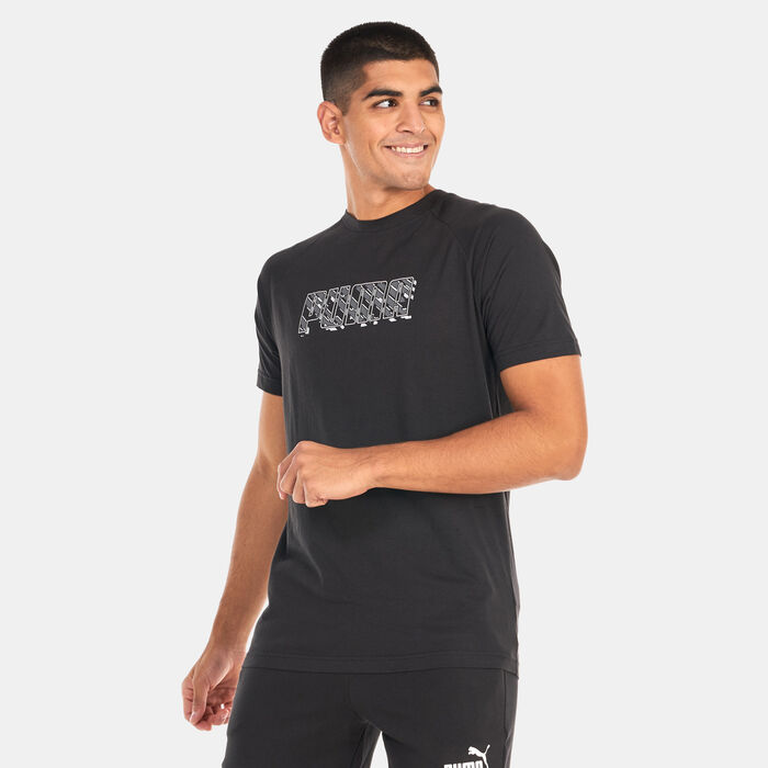 PUMA Men's DYNA-MIX Graphic T-Shirt Black image number 0