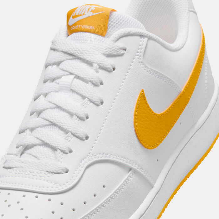 Nike Men's Court Vision Low Next Nature Shoes White Nike Men's Court Vision Low Next Nature Shoes White image number 4