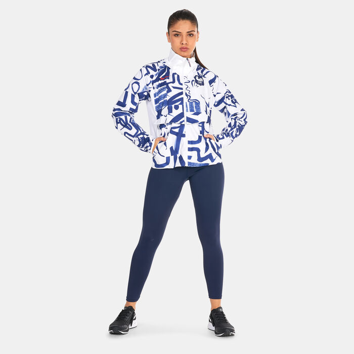 Nike Women's FFF AWF Jacket Blue Nike Women's FFF AWF Jacket Blue image number 2