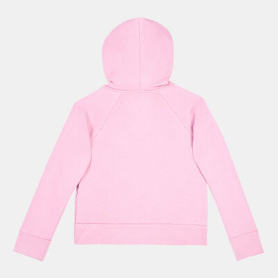 Under Armour Kids' Rival Fleece Big Logo Hoodie Pink