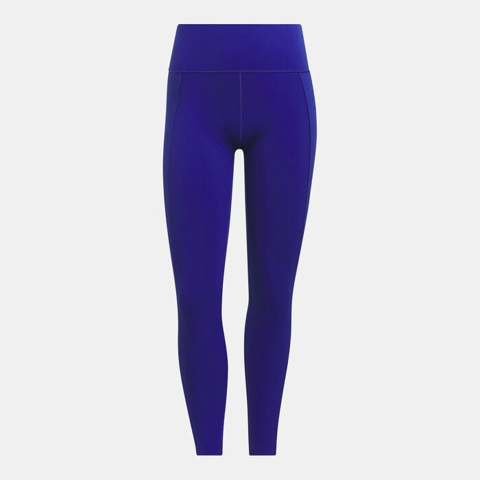 adidas Women's All Me Textured 7/8 Training Leggings Blue adidas Women's All Me Textured 7/8 Training Leggings Blue image number 0