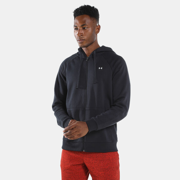 Under Armour Men's Rival Fleece Hoodie Black Under Armour Men's Rival Fleece Hoodie Black image number 0