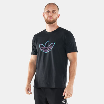 adidas Originals Men's SPRT Outline Logo T-Shirt Black