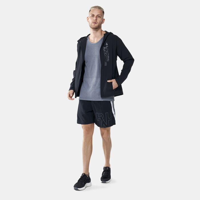 Under Armour Men's UA OutRun The Storm Jacket Black Under Armour Men's UA OutRun The Storm Jacket Black image number 2