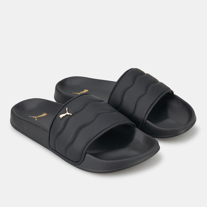PUMA Women's Leadcat 2.0 Puffy Slides Black PUMA Women's Leadcat 2.0 Puffy Slides Black image number 0