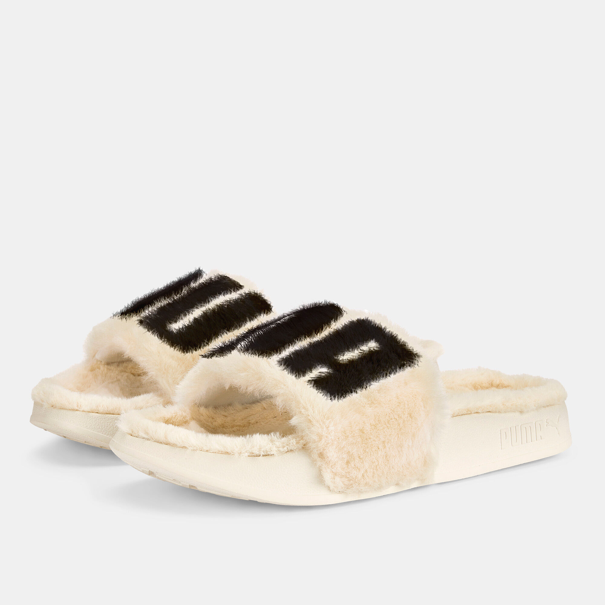 Puma slides fuzzy clearance