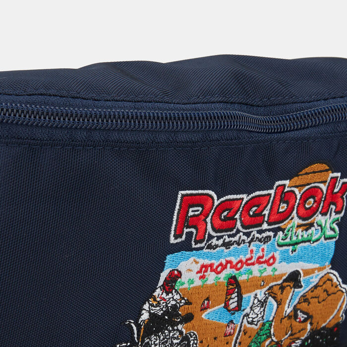 Reebok Classics Travel Hip Pack Blue Reebok Classics Travel Hip Pack Blue image number 3