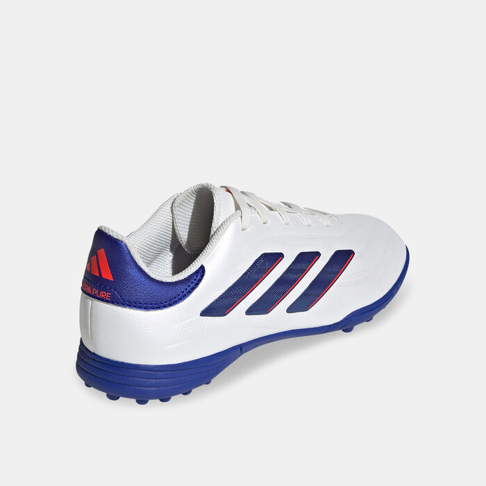 adidas Kids' Copa Pure 2 League Turf Ground Football Shoes White image number 2