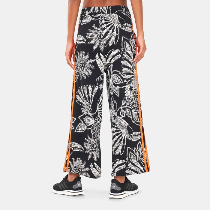 adidas Women's FARM Rio Wide-Leg Track Pants Black adidas Women's FARM Rio Wide-Leg Track Pants Black image number 1