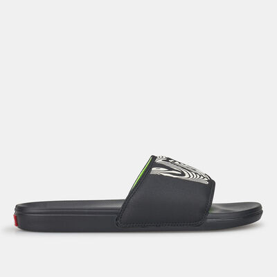 Vans Trippy Grain LA Costa Unisex Slides Black Vans Trippy Grain LA Costa Unisex Slides Black