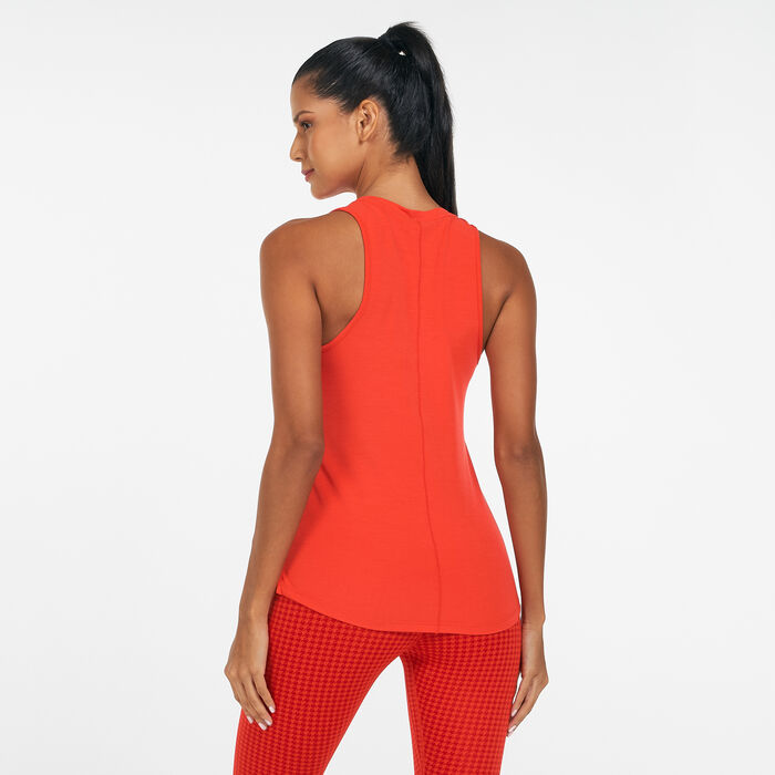 Nike Women's Dri-FIT One Luxe Tank Top Red image number 1