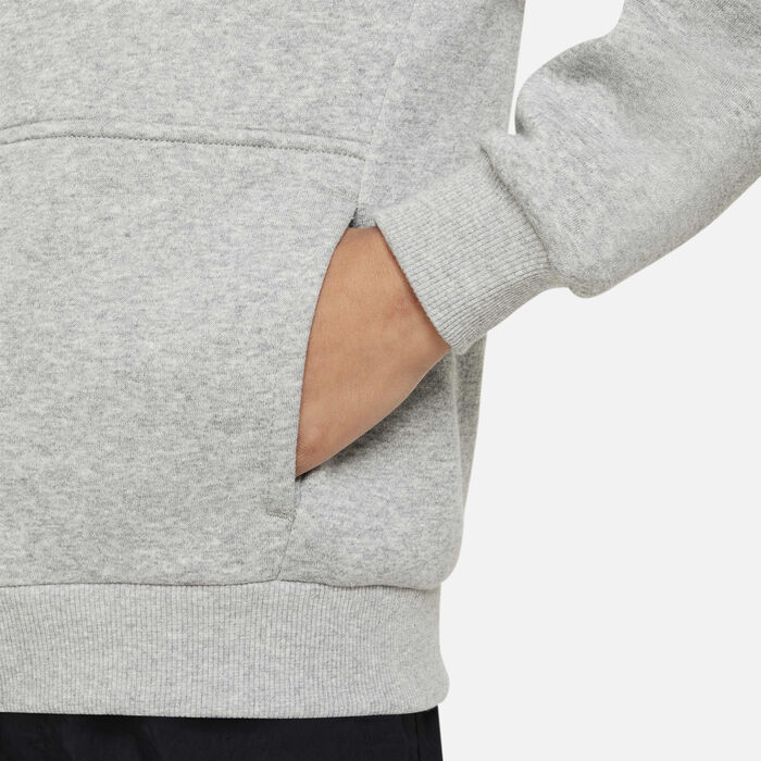 Nike Kids' Sportswear Club Fleece Full-Zip Hoodie Grey Nike Kids' Sportswear Club Fleece Full-Zip Hoodie Grey image number 3