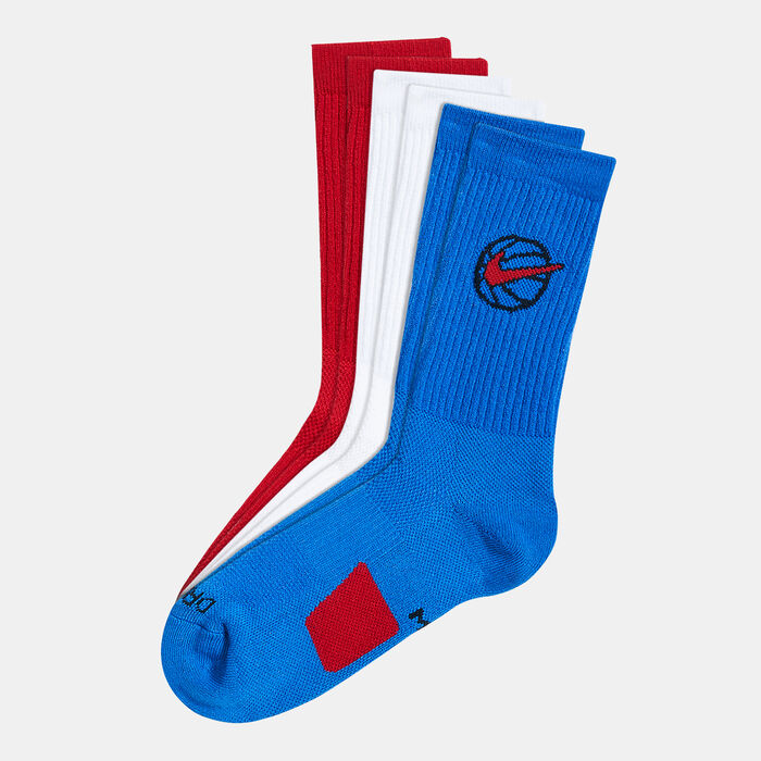 Nike Everyday Basketball Crew Socks (3 Pack) Red Nike Everyday Basketball Crew Socks (3 Pack) Red image number 0